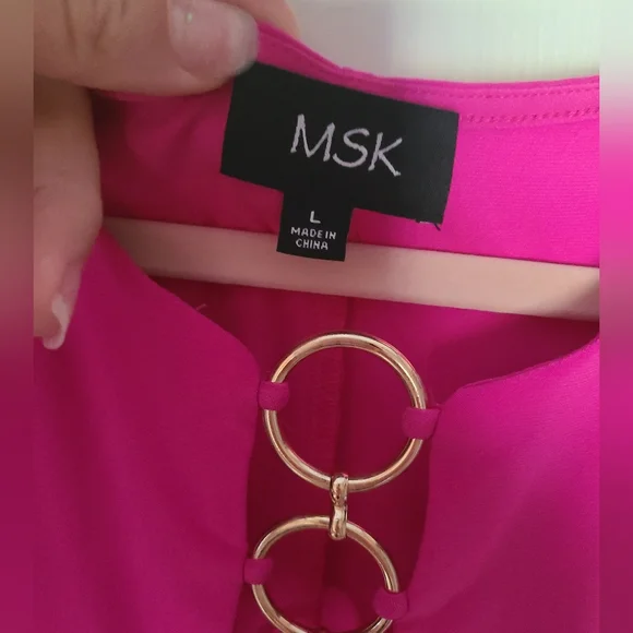 MSK Pink Sleeveless Midi Dress - Picture 4 of 6
